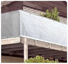 Biała plastikowa osłona balkonowa 500x90 cm – Garden Pleasure