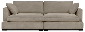 Beżowa sztruksowa sofa 236 cm Mobby – Scandic