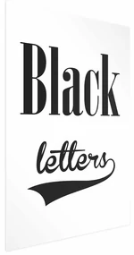 Plakat Black letters 60x90 cm bez ramy bez marginesu ARTGEIST B