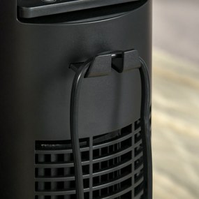 HOMCOM Wentylator Wieżowy Kolumnowy 45W z Pilotem Funkcja Timera 4 Prędkości Czarny | Aosom PL