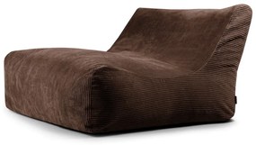 Ciemnobrązowy sztruksowy worek do siedzenia Sofa Lounge – SLOWDOWN