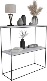 Konsola nowoczesna pod lustro beton + czarny  K3-B87