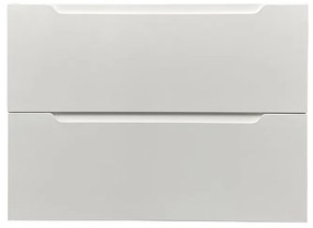 Szafka pod pojedynczą umywalkę wisząca - Biała - 80 cm - STEFANIE