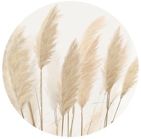 Okrągła fototapeta Pampas 125 x 125 cm, 2 części