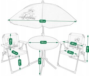 Niebieski zestaw dziecięcy do ogrodu W3-H54