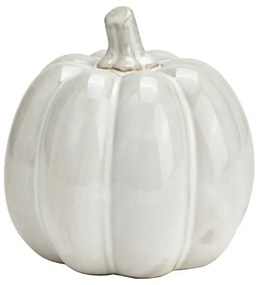 Porcelanowa dekoracja PUMPKIN WHITE 9x9 cm biała