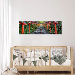 Obraz - Sanktuarium Kifune (170x50 cm)