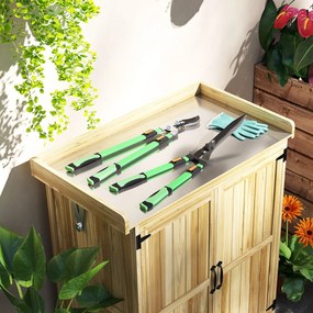 Outsunny Zestaw nożyc do żywopłotu 2-częściowy, długość ostrza 90 cm, sekator z metalowymi ostrzami, teleskopowy uchwyt