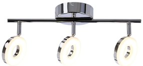 Lampa sufitowa LED w kolorze srebra z połyskiem 47x16 cm Thema – Candellux Lighting