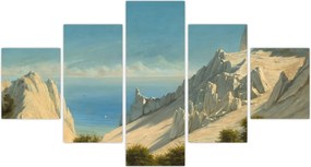 Obraz - Georg Emil Libert, View of Sommerspiret, the Cliffs of Møn, reprodukcje (125x70 cm)