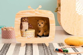 Drewniany regał dziecięcy telewizor A9-F66