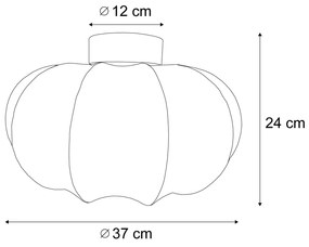 Lampa sufitowa Japandi złota 37 cm - Plu AsyeshaJapandi Oswietlenie wewnetrzne