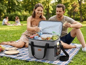 Podróżna torba termiczna CAMP TOUR 40L, szara