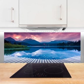 Panel Kuchenny Krystaliczne Jezioro W Górach