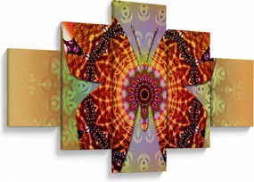 Obraz - Etno motyl (125x70 cm)