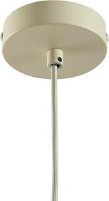 Lampa wisząca Japandi beżowa z materiałowym abażurem - Bida
