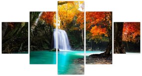 Obraz - Szmaragdowa Laguna (125x70 cm)
