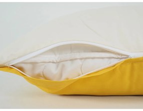 B.E.S. Petrovice Pościel bawełniana Double face musztardowy/kawowy