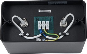 Designerski reflektor natynkowy czarny GU10 70 mm 2-punktowy obrotowy i uchylny - Vox