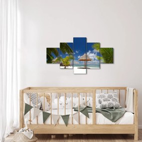 Obraz - Plaża z białym piaskiem (125x70 cm)