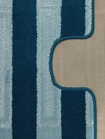 Eleganckie niebieskie dywaniki do łazienki P1-L17