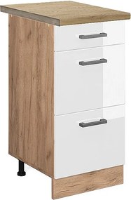 Szafka dolna do kuchni biały wysoki połysk 40x60x81.6 r-line