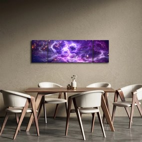 Obraz - Purple Universe (170x50 cm)