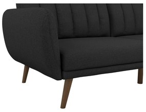 Ciemnoszara rozkładana sofa Novogratz Brittany