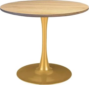 Stylowy okrągły stół Elite o średnicy 60 cm / 70 cm z MDF na metalowej nodze do jadalni, kuchni, biur, kawiarni