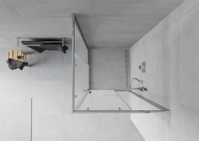 Mexen Rio kabina prysznicowa kwadratowa 90 x 90 cm, szron, chrom - 860-090-090-01-30