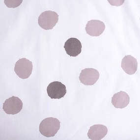 Biała/szara bawełniana pościel dziecięca do łóżeczka 100x135 cm Thumper "Dots" – Jerry Fabrics