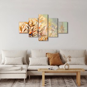 Obraz - Malowane rośliny (125x70 cm)