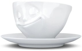 Biała porcelanowa szczęśliwa filiżanka do kawy 58products, 200 ml