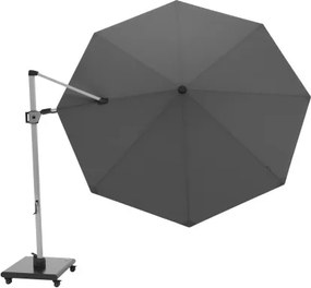 HYPERION 340 PRESTIGE – luksusowy huśtawkowy parasol ogrodowy z bocznym drążkiem : Kolor parasola - Ciemnoszary