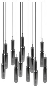 Lampa wisząca LED w kolorze srebra ze szklanym kloszem ø 50 cm Lucent – Trio Select