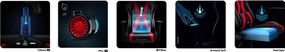 Fotel dla graczy Diablo X-Horn 2.0 Normal Size czarno-czerwony