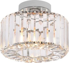Oprawa sufitowa VETRO 1xE27/15W/230V, śr. 24,5 cm, chrom matowy