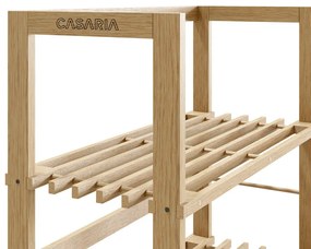 Casaria Drewniany regał ÖLAND, 58x27x136cm, 5 półek, brązowy