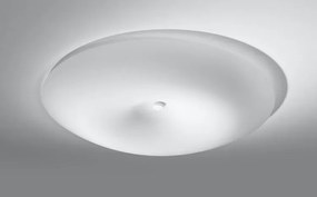 Biały nowoczesny szklany plafon 63 cm - EXX211-Nosco
