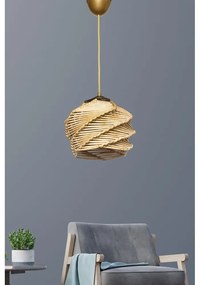 Lampa wisząca w beżowo-złotym kolorze ø 20 cm Primante – Opviq lights