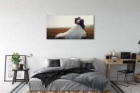 Fotoobraz na płótnie Para Młoda pod Niebem