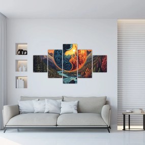 Obraz - Żywioły (125x70 cm)