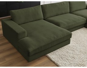 Zielony sztruksowy narożnik (w kształcie litery U) Leonard – Bobochic Paris