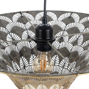 Lampa wisząca w kolorze złota z metalowym kloszem ø 47,5 cm – Ixia