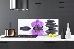 Panel Kuchenny Kwiatowe Odbicie W Lustrze Wody