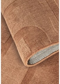 Brązowy wełniany chodnik tkany ręcznie 80x250 cm Alexis – Villeroy&amp;Boch