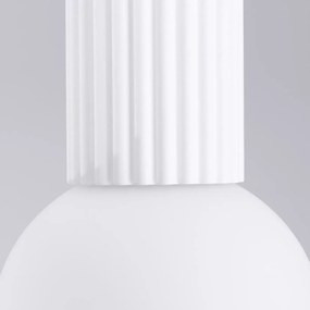 Plafon HALO biały IP44 ryflowany SOLLUX  LIGHTING