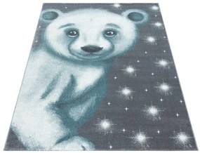 Dywan dziecięcy Bambi Miś niebieski 80 cm x 150 cm