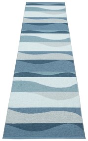 Niebieski chodnik odpowiedni na zewnątrz 70x300 cm Urvi Water – Pappelina