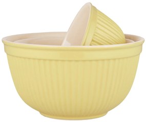 Żółte ceramiczne miski MYNTE LEMONADE, zestaw 3 szt.